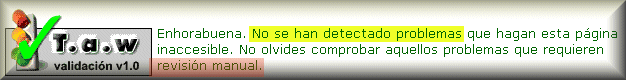 Fragmento de p&aacute;gina anotada por TAW. Indica que la p&aacute;gina SI es accesible.