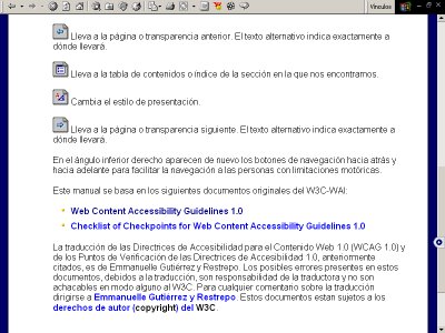 im�gen de la parte media de la p�gina �ndice del Manual.