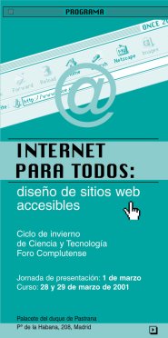 Imagen del folleto de promoci�n del curso.