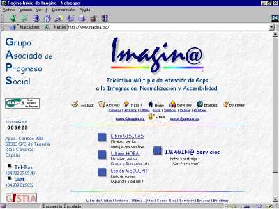 P�gina principal de la Web