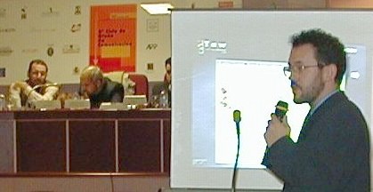 Javier Roma&ntilde;ach, Ant&oacute;n Civit, Rafael Romero y Jes&uacute;s Garc&iacute;a, en un momento de la sesi&oacute;n dedicada a Herramientas.