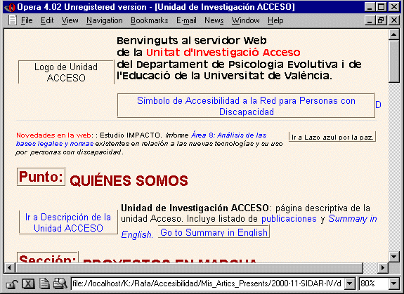 Imagen de la p�gina mostrada por Opera.