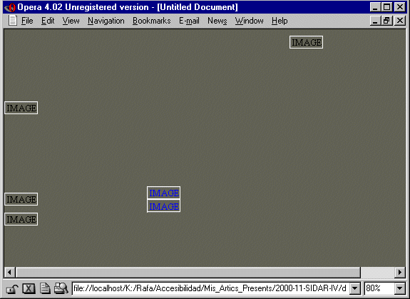 Imagen de la p�gina mostrada por Opera.