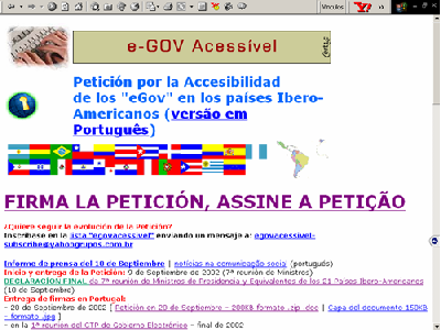 Vista de la p&aacute;gina de la campa&ntilde;a iberoamericana