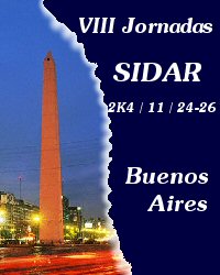 Tarjeta postal de invitaci&oacute;n a participar en las VIII Jornadas Sidar.