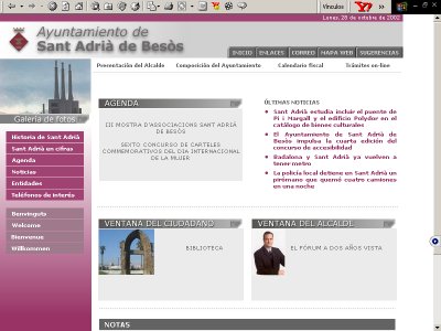 imagen del sitio de Sant Andri&aacute; de Bes&oacute;s