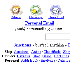 Vista de una secci&oacute;n de una p&aacute;gina con los colores de fondo y texto originales.