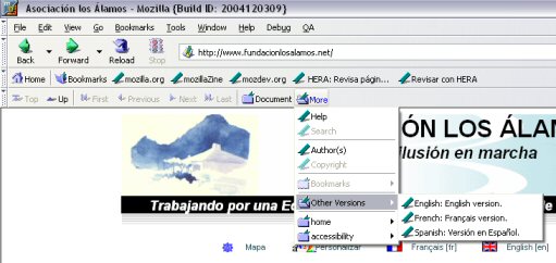 Mozilla: captura de la barra de navegaci&oacute;n.