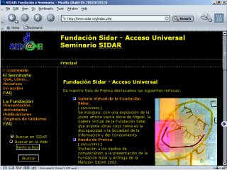 vista de la misma p&aacute;gina aplicando una hoja de estilo personal.