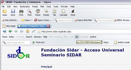 Opera: captura de la barra de navegaci&oacute;n.